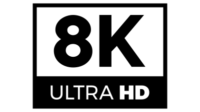 8K Ultra High Definition Broadcast Icon