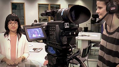 Ryerson University journalism students webcast a daily news program using Matrox Monarch HD