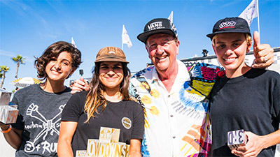 Finalists at the Vans Showdown women’s competition.