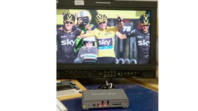 Chris Froome's landmark second victory at the Tour de France race captured using the Matrox Monarch HD