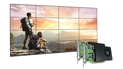 D-Series Multi-Display Video Wall setup