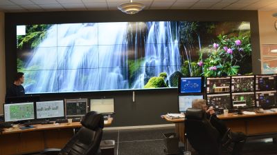 Tekniska utilities control room video wall