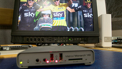 VSquared using Monarch HD to record Tour de France