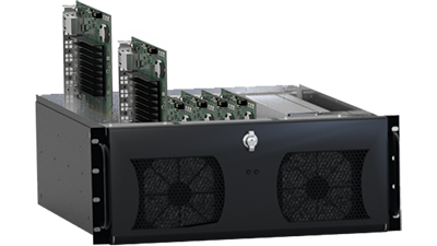 QuadHead2Go chassis for high-density video walls.