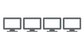 Quad Monitor Icon