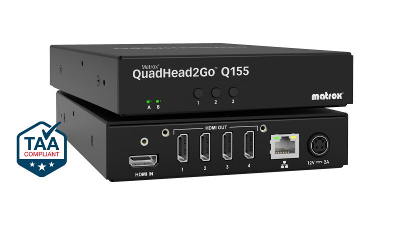 QuadHead2Go Q155 Appliance | Multi-Monitor Controller | Matrox