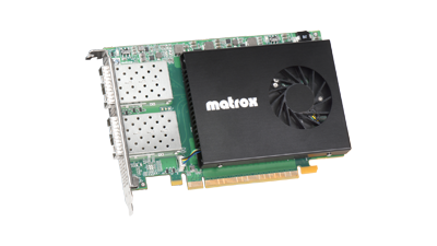 Matrox X.mio5 Q25 ST 2110 NIC Card with Hardware Processing
