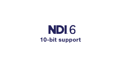 NDI 6 10 bit support pad icon