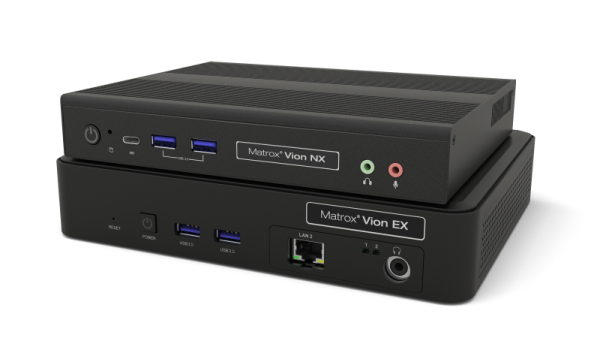 Matrox Vion EX and Vion NX stacked