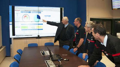 Agelec control room video wall installation
