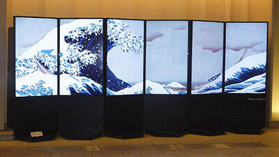 Dentsu uses Matrox M9188 to drive six 60* portrait monitors