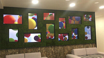 EIZO Reception 12-Monitor Video Wall