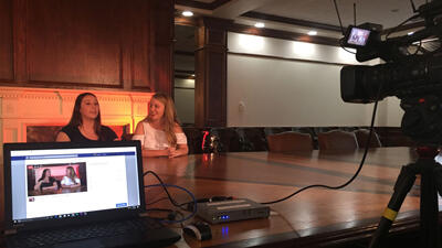 .Oklahoma State University streams their Greek Association Recruitment Q&A session using the Matrox Monarch HDX H.264 encoder.