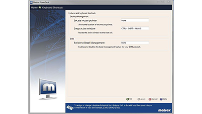 PowerDesk TripleHead2Go Keyboard Shortcuts
