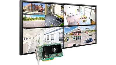 Matrox Mura IPX 4K IP decode and display cards powers a 2x2 Multiviewer