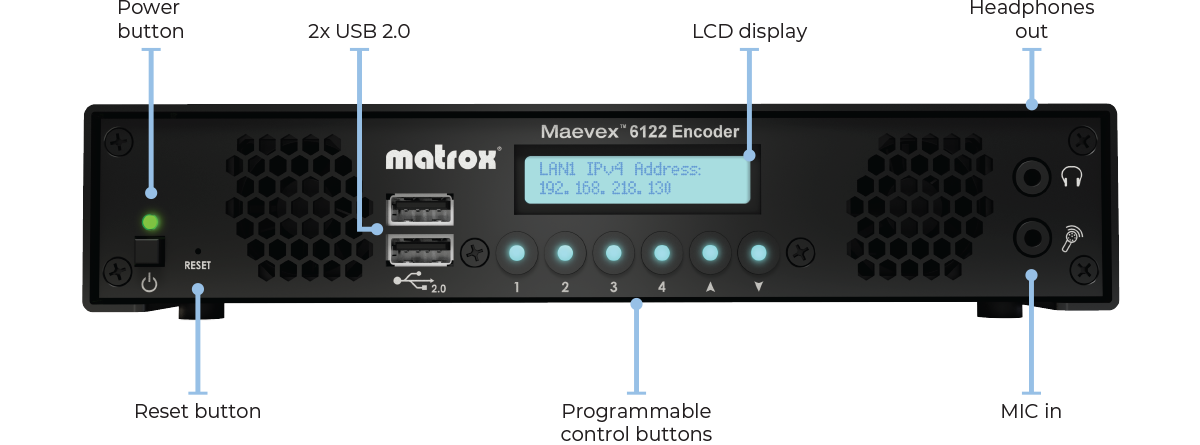 Maevex 6122 Encoder Front Label