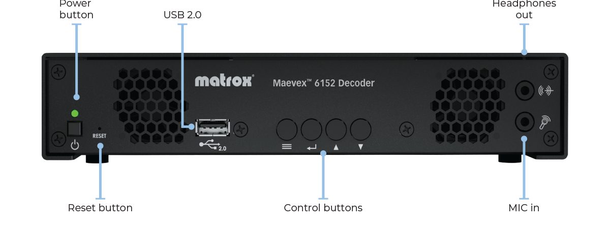 Maevex 6152 Decoder Front Label