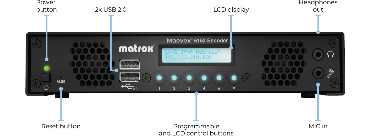 Maevex 6152 Encoder Front Label