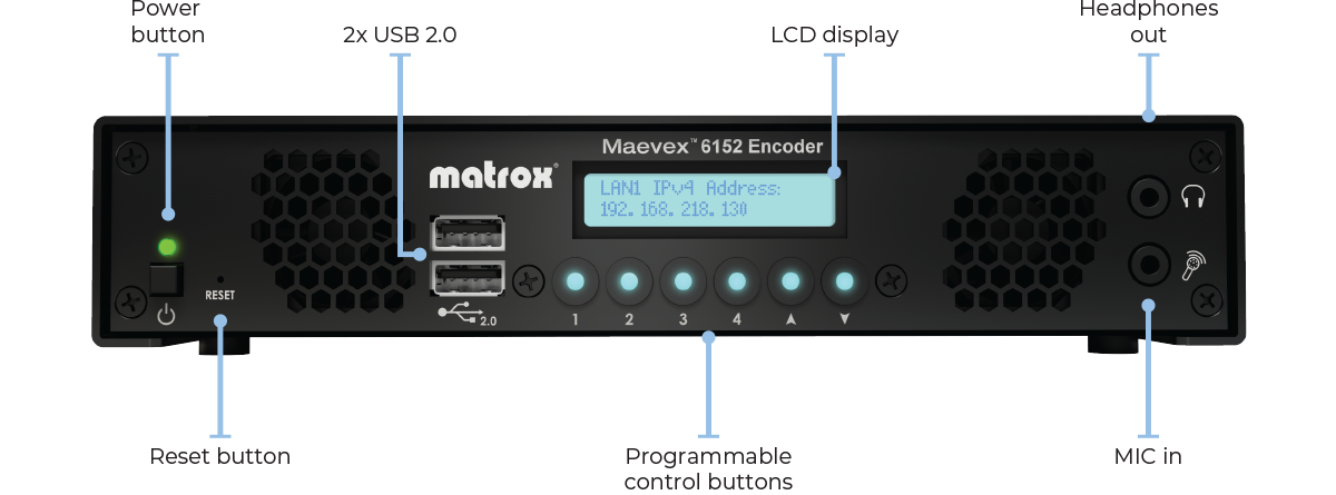 Maevex 6152 Encoder Front Label