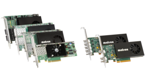 SMPTE ST2110 NIC series and SDI cards