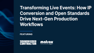 Transforming Live Events Webinar Thumbnail featuring SVC and Matrox Video